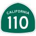 SR 110 Arroyo Seco Parkway in Los Angeles, California city