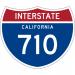 Interstate 710 Long Beach Freeway in Pasadena, California city