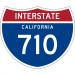 Interstate 710 (Long Beach Freeway) in Los Angeles, California city