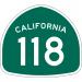 SR 118 Ronald Reagan Freeway in Los Angeles, California city