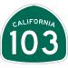 SR 103 in Los Angeles, California city
