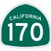 SR 170 Hollywood Freeway in Los Angeles, California city