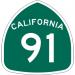 SR 91 Artesia Freeway in Anaheim, California city