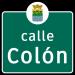 Calle Colón en la ciudad de Corozal