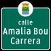 Calle Amalia Bou Carrera en la ciudad de Corozal