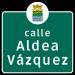 Calle Aldea Vázquez en la ciudad de Corozal
