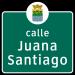 Calle Juana Santiago Díaz en la ciudad de Corozal