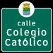 Calle Colegio Católico en la ciudad de Corozal