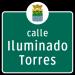 Calle Iluminado Torres en la ciudad de Corozal