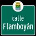 Calle Flamboyán en la ciudad de Corozal