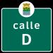 Calle D en la ciudad de Corozal