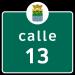 Calle 13 en la ciudad de Corozal