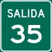 Exit 35 in Vega Baja city
