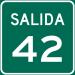 Exit 42 in Vega Baja city