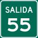 Exit 55 in Barceloneta city