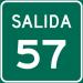 Exit 57 in Barceloneta city