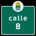 Calle 8 en la ciudad de Corozal