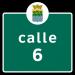 Calle 6 en la ciudad de Corozal