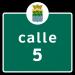 Calle 5 en la ciudad de Corozal