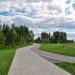 Велодорожка в парке «Братеевская пойма» в городе Москва