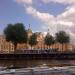 Stationsplein in Amsterdam city