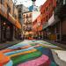 Doyers Street Pedestrian Path in New York City, New York city