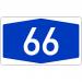 A 66 in Frankfurt am Main city