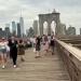 Brooklyn Bridge Promenade in New York City, New York city