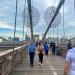 Brooklyn Bridge Promenade in New York City, New York city