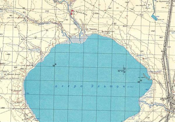 Озеро эльтон карта