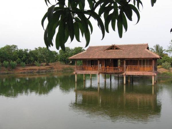 Shekhar and Alka Bhadsavale's Saguna Baug Pond House