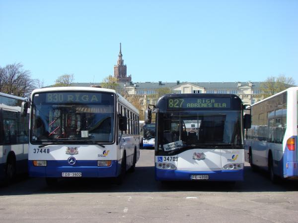 Rīgas Satiksmes autobusu stāvlaukums un galapunkts - Rīga