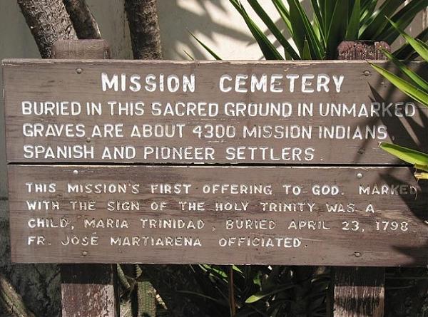 Mission San Juan Capistrano Cemetery - San Juan Capistrano, California