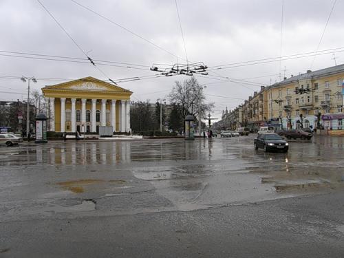 Рязань театральная площадь старые