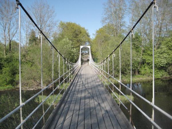 Подвесной мост в людиново