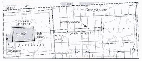 Site of a roman columnated street - Damascus