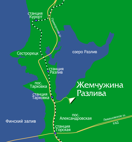 Тарховка ленинградская область карта