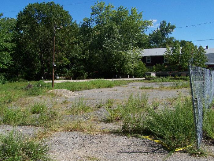 Former Log Cabin Bar Currently Uncompleted Building Foundation