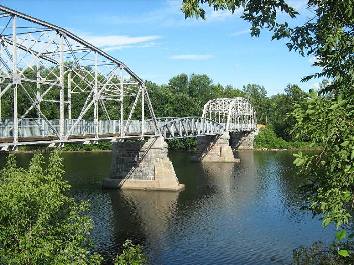 West Milton Bridge at site of Swanton Covered Railroad Bridge