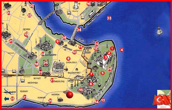Центр стамбула на карте. Достопримечательности Стамбула на карте. Районы Стамбула на карте. Туристическая карта Стамбула. Голубая мечеть на карте Стамбула.