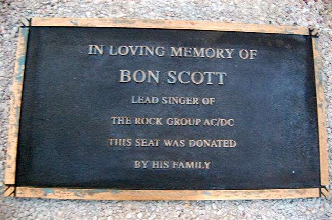 Bon Scott's grave - Perth
