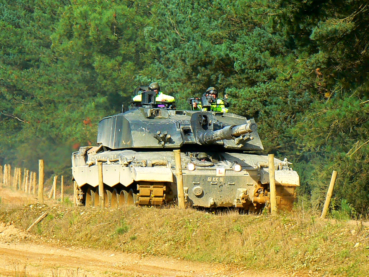 Bovington Camp: Tank training area