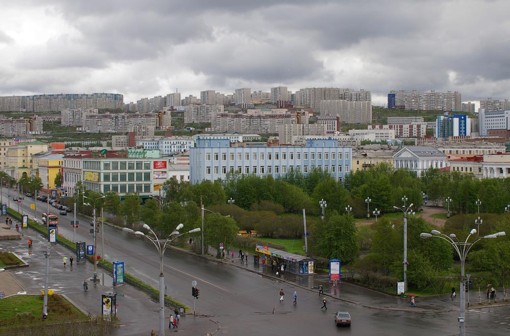 Панорама ленино. Мурманск Центральная улица. Мурманск пр.Ленина панорама. Мурманск Главная улица. Мурманск улица Ленина панорама.