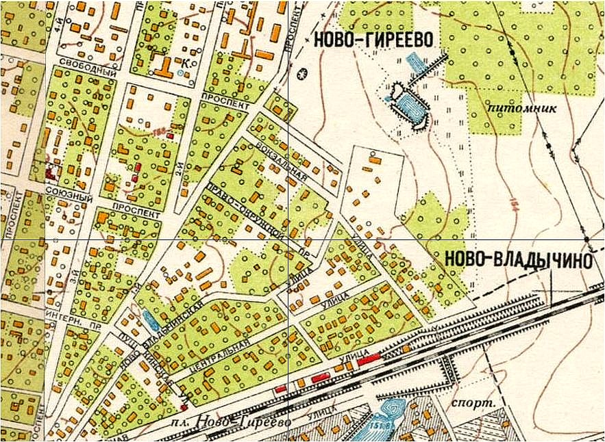 Карта района новогиреево с домами и улицами