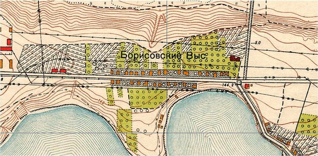 Карта глубин борисовских прудов