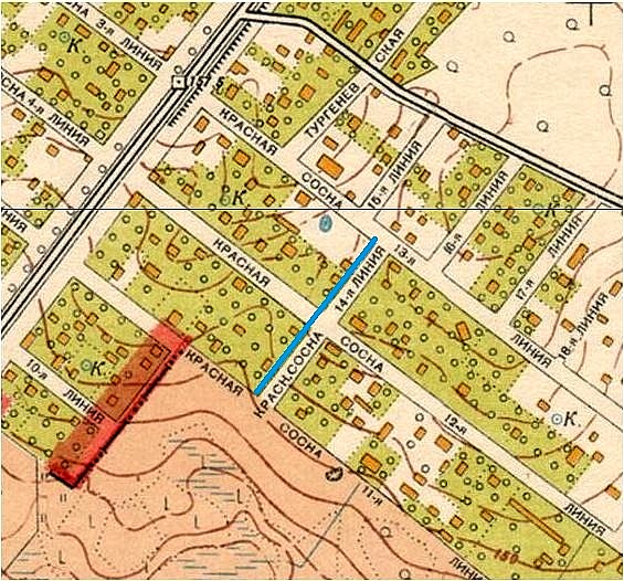 План застройки ул красная сосна