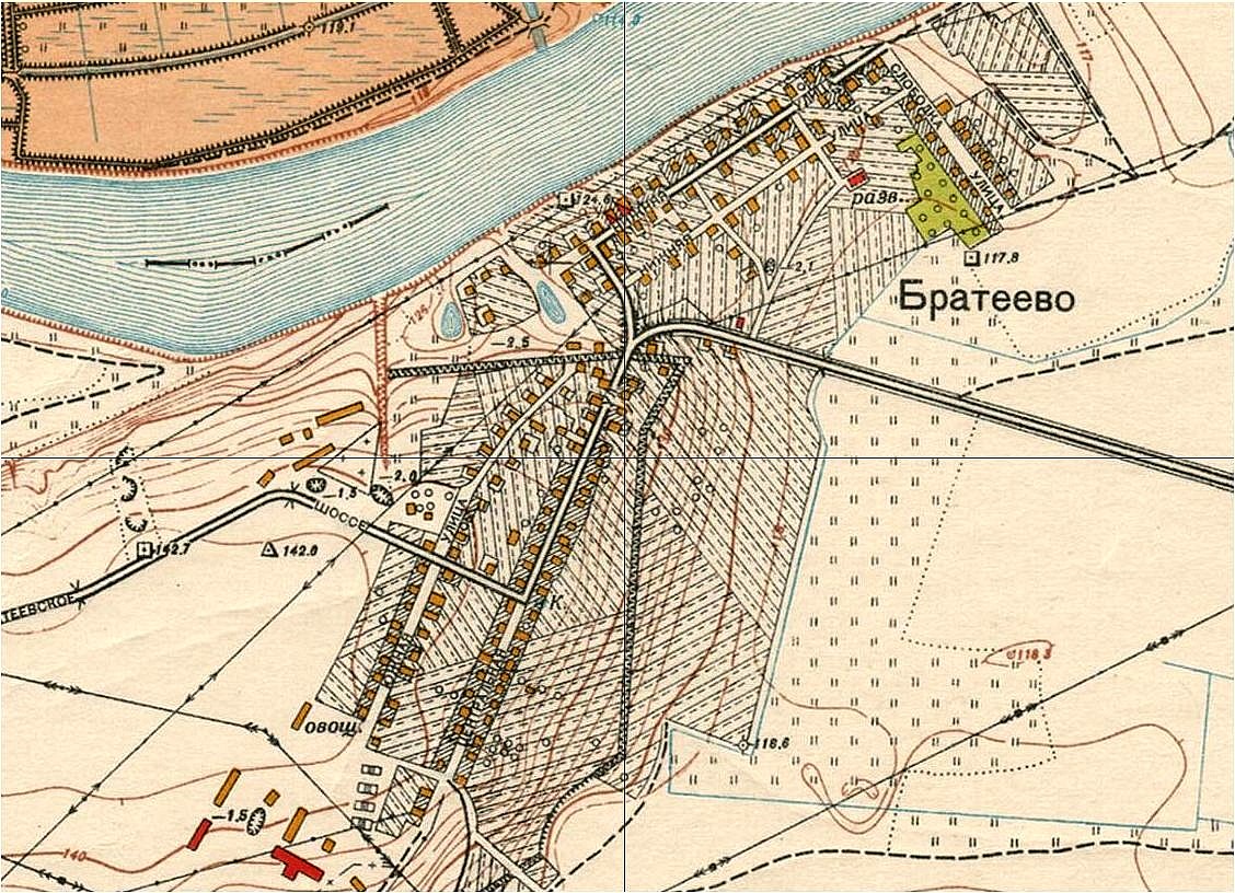 Карта братеево с улицами и домами