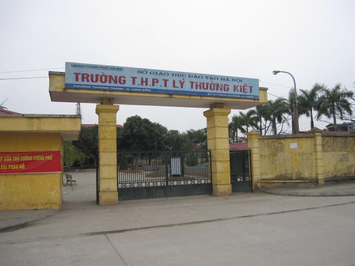 Lý Thường Kiệt - Trường THPT công lập quận Long Biên, Hà Nội (Ảnh: Wikimapia)