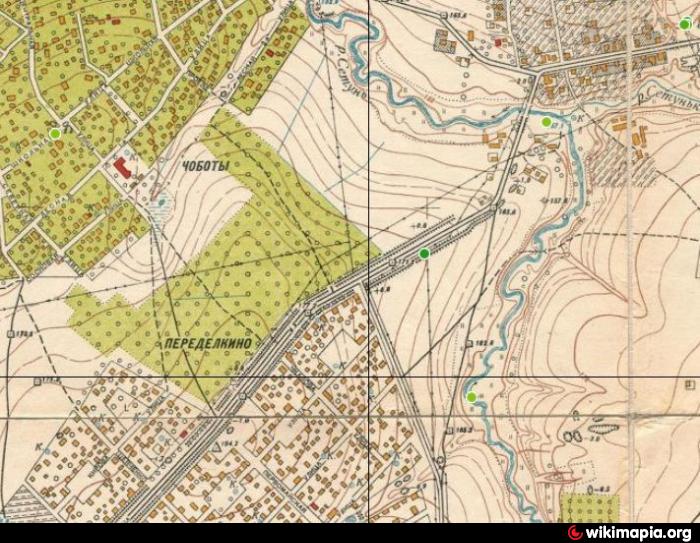 Где проходила старая. Старые карты Новопеределкино. Старая карта Переделкино. Старое Боровское шоссе на карте.