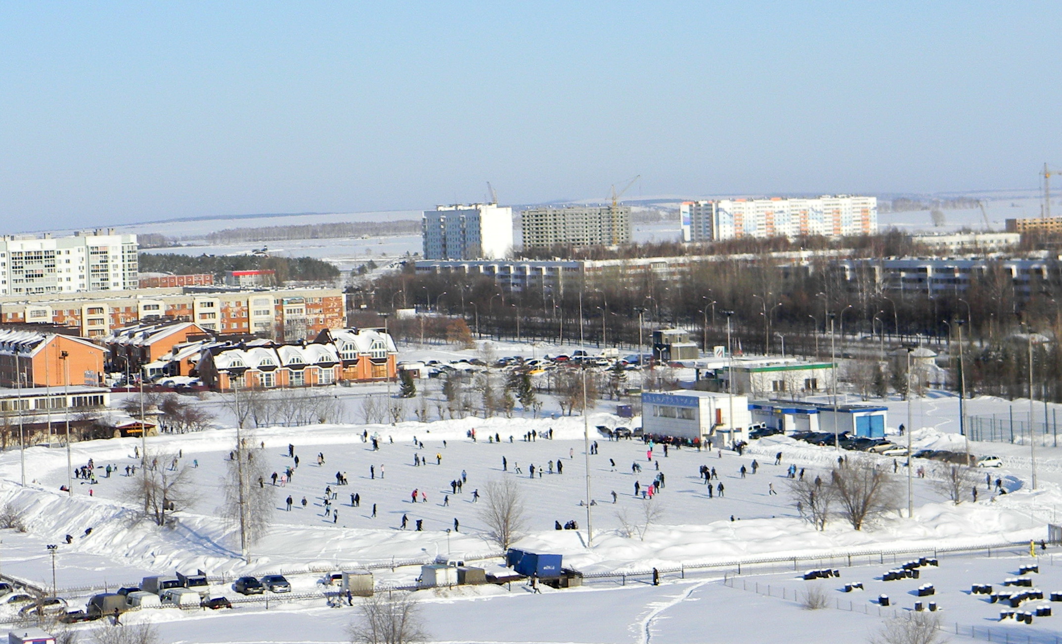 набережные челны зимой